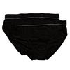 JULIPET INTERVALLO Slip Medio Cotone Elasticizzato conf. Bipack 2 Paia (5 XL IT52, Nero)
