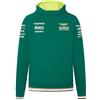 PUM'S Aston Martin F1 Felpa con Cappuccio da Uomo 2024 - Verde - Taglia: L