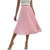 Generic Gonna a metà Corpo Moda da Donna Gonna a Pieghe in Chiffon Solido Gonna Casual Allentata Gonna Sfumata