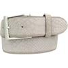 BELTINGER Cintura in denim con goffratura pitone 4 cm | cintura in pelle da uomo 40mm effetto serpente | cintura da uomo con motivo serpente motivo pitone | grigio chiaro 100cm