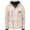 Geographical Norway Albert Men - Giacca Uomo Imbottita Calda Autunno-Invernale - Cappotto Caldo - Giacche Antivento A Maniche Lunghe - Abito Ideale Per Uomini (Beige XL)
