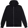 JUVENTUS Felpa Nera Uomo con Cappuccio e Zip Collezione Essential - 100% Originale - 100% Prodotto Ufficiale - Taglia L