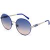 Swarovski SK025516W Sunglasses, Shiny Palladium/Gradient Blue, 55