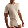 CAGI MAGLIA UOMO GIROCOLLO MANICA CORTA CAGI- ART. 5330 - SENZA CUCITURE AI FIANCHI IN 100% - LANA ESTERNO E COTONE SULLA PELLE