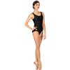 GMVZGQW Body Nero Balletto Danza Plus Size Body Per Le Donne Senza Maniche Per Il Balletto, nero, XXX-Large