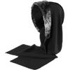 Gebeana Sciarpa a Cappuccio Faye Fake Fur da Donna Maglia Taglia Unica - Nero