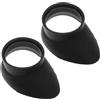 CALLARON Coprioculare in Gomma 2 Pezzi per Microscopio e Telescopio, Accessorio Compatibile Binocoli e Cannocchiali da Birdwatching, Protezione Morbida e Resistente per Uso da Viaggio