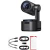 TIEOAXFT Telecamera di produzione live Tail 2 4K a 60 FPS, tracciamento AI professionale, 1/1,5, 50 MP, zoom ottico 5X, ibrido 12X