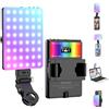 ENEGON Luce Selfie RGB, Luce Video RGB 360° A Colori Completi Con 24 Effetti, 78 LED 2000mAh Ricaricabile, CRI 95+ e CCT 2500K-9000K, Luce A Clip Portatile Per Telefono/Tablet/PC/Streaming