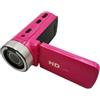 Zoegneer Videocamera FHD 1080P con microfono, zoom digitale 16x, schermo LCD da 2,7 pollici, webcam USB, flash integrato, supporto treppiede da 1/4 di pollice per vlogging (rosso)