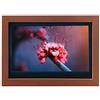CPARTS Cornice digitale in legno da 10,1 pollici, 1280x800 Full HD, supporta USB e regali con scheda SD adatti a vari scenari (Red Wood)