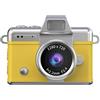 ModLuvano Leggero per mini fotocamera con schermo ribaltabile e interfaccia di tipo C per la creazione di contenuti mobili moderni (giallo)