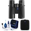 Zeiss Terra ED - Binocolo 8 x 42, impermeabile, per bird watching, caccia, navi da crociera e osservazione delle stelle, binocolo compatto per adulti ad alta potenza, kit di pulizia per lenti