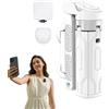 Generic Treppiede per telefono - Supporto estensibile per selfie, treppiede flessibile per fotocamera, telecomando per riprese e live streaming