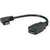 ROLINE Cavo USB 3.2 Gen 1 tipo C - tipo A, ST/BU, OTG, nero, 0,15 m