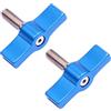 FEICHAO Vite a mano regolabile doppia/singola ala 2Pack per macchina fotografica (M6* 17 blu)