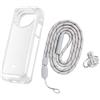 Generico Caso TPU per Insta360 X4 corpo protettivo copertura morbida indossare un cordino fotocamera accessori Custodia protettiva in silicone (Trasparente)