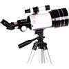 SchAan binocolo professionale visore notturno Telescopio astronomico ad alta definizione ad alta potenza da 70 mm, 15X-150X adatto a principianti adulti(Color:A)