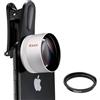 Kase Master Macro Phone Camera Lens Pro con 52mm Filtro Anello Adattatore per iPhone 15 14 13 12 11 8 Samsung Android, distanza di scatto 40-85 mm, corpo in metallo