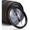 JTSF Due Mezze Filtro Prisma 49mm 52mm 58mm 67mm 77mm Nd cpl Fotografia variabile Vetro Effetto Speciali rotabili sfocatura Speciale (Caliber : ADD 49mm Adapter, Color : 58mm Two Half)