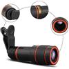 RLUYFGGTLNHGT Cell Phone Camera Lens Kit Universal Monocular Telescope Telephoto Zoom Camera Mobile Smartphone Lens Mount for Most Smartphone 8X 12X 14X Black 12X (Black 8X)