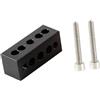 YEJBBUC Telescopio Guida Anello Riser Blocchi Distanziali Robusto Semplice Montaggio Accessori Nero 50mm