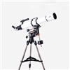 Generic TQ2-HS90DL Lunghezza focale 900 mm, rifrattore regolabile portatile per astronomia, pellicola verde multistrato con montatura equatoriale