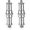 Oxxggkao 2 Pezzi Metallo 1/4 3/8 Viti di Conversione Spigot Adattatore Maschio Viti Per Ombrello Luce Treppiede Base Metallo Camera Vite Foto Strumento Mano Per Ombrello Luce Treppiede Studio Fotografico
