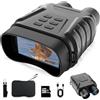 Generic Binocolo per visione notturna, risoluzione 4K, zoom digitale 8x, 400 metri, visione notturna a infrarossi, scheda di memoria da 64 GB, per campeggio, caccia ed escursionismo