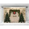 KateHome PHOTOSTUDIOS 7x5ft Natale Fotografia Sfondo Natale Legno Sfondo Muro Decorazioni Photoshoot Sfondo