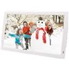 UsmAsk Spacmirrors Cornice per foto digitale da 22 pollici 1920 * 1080 IPS Schermo Pubblicità Lettore multimediale Supporto Calendario/Orologio/Mp3/Foto/Video/Interruttore timer/Sottotitolo scorrevole