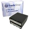Trade-Shop ad alte prestazioni fotocamera batteria agli ioni di litio 10400 mAh per SONY