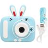 Akozon Fotocamera per Bambini, Videocamera Digitale per Bambini 400mAh 20MP 1080P HD con Doppio Obiettivo 2 Pollici Schermo Protettivo per Occhi Micro USB, Regali di Compleanno di (BLUE