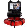 AUBEST Telecamera d'ispezione Telecamera di ispezione tubo endoscopio fognario 33-164FT 1080PHD 8GB DVR/Wi-Fi 7/9in Schermo Pipeline Endoscopio industriale IP68(30m,9in No DVR no Wifi)