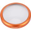 Jiawu Filtro Macro, Telaio in Alluminio di Colore Arancione, Ingrandimento 15X, Rivestimento HD, Lente Macro in Vetro Ottico con Strato Oleorepellente Antigraffio e Custodia per Fotocamera Action 6.