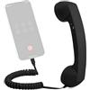 Generico Telefonico Retrò - Via Cavo Vintage | Telefonico Con Connessione Di Tipo C | Per Chiamate Con Microfono Con Riduzione Del Rumore Per Smartphone, Scrivania Da
