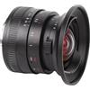 Jectse Obiettivo con Fotocamera Ad Apertura Grande, Vetro Ottico in Lega di Alluminio 12 Mm F2 Focus Obiettivo per X-Pro X-E1 X-E2 X-A5 (BLACK)