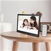 Bewinner Cornice Digitale da 13, Cornice Digitale a 1280 * 800 LED, Supporto per Video HD, Musica, Rilevamento di Persone, Telecomando, Calendario, Accensione/spegnimento Automatico per la