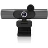Cuifati Webcam USB 2K con Microfono e Altoparlanti, Fotocamera di Streaming di Focalizzazione Automatica 30fps, Fotocamera del Computer, per Plug e Riproduzione del Rumore di Chat Video
