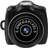 AMONIDA Piccola Action Cam, Videocamera HD Compatta 200000 per Foto di Vlogging in Streaming Live