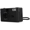 IWOWHERO Fotocamera a Pellicola Vintage Riutilizzabile 35mm, Flash Integrato, Corpo in Abs Nero, senza Batteria, per Scatti Retrò