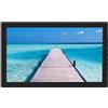POADGBCN Album elettronico da 32 pollici Macchina pubblicitaria per scale Cornice digitale per foto con riproduzione video Display pubblicitario HD da parete(Black,32inches)