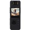 Yanmis Fotocamera Indossata Dal Corpo, Fotocamera Indossabile 1080P con Obiettivo Ruotabile a 180 Gradi, Rilevamento del Movimento, Videocamera Tascabile Wireless per Sport di Guardia