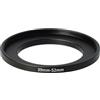 vhbw anello adattatore step-up da 39 mm a 52 mm compatibile con obiettivo fotocamera - Adattatore filtro, metallo, nero