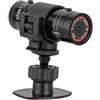 BJdfgE Mini Sport DV Action Sports Camera Torcia Elettrica Casco Video Full HD 1080P for Bici, Ciclo, Motociclo Videocamera Impermeabile(F9 and 64GB)