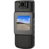 Goshyda Body Camera, Body Cam HD 1080P con Clip Posteriore Lente Rotante a 180° Visione Notturna a Infrarossi, Videocamera Indossata Sul Corpo Videoregistratore Indossabile per le Forze