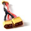 YARNOW Cavo Batteria Parallello con Dual Extension Y Splitter Adatto per Batteria con e Femmine Materiale Maggiore e Posizioni