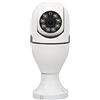 Aeun Telecamera Panoramica a 360 Gradi, Telecamera di Sicurezza con Bulbo a Infrarossi E27 Supporto Interfaccia Universale Chiamata Vocale per Casa