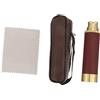 VILLCASE Cannocchiale Monoculare Pirata Retrò 25x30, Rame e Cuoio | Bak4 e Formato Tascabile, Colore Coffee, Custodia e Manuale per Camping e Hunting