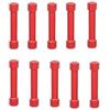 HDWSNXW 10PCS M3x9/10/26/28/30/37/40/44/45/50/55mm Colonna in alluminio Asta esagonale rotonda Pilastro Spacer for RC FPV Drone Quadcopter Parte fai da te Sostituibile(M3x30mm red)